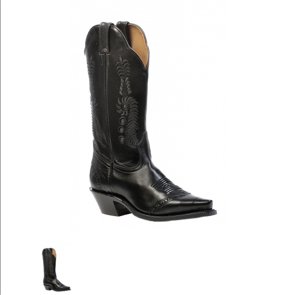 Boulet Black Leather Boots